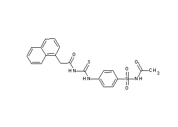 N-[({4-[(acetylamino)sulfonyl]phenyl}amino)carbonothioyl]-2-(1-naphthyl)acetamide