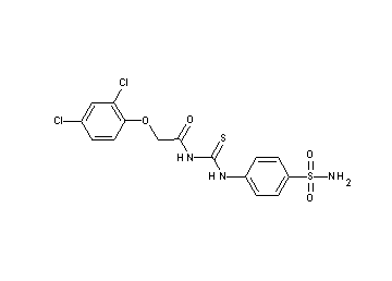 N-({[4-(aminosulfonyl)phenyl]amino}carbonothioyl)-2-(2,4-dichlorophenoxy)acetamide