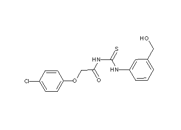 2-(4-chlorophenoxy)-N-({[3-(hydroxymethyl)phenyl]amino}carbonothioyl)acetamide