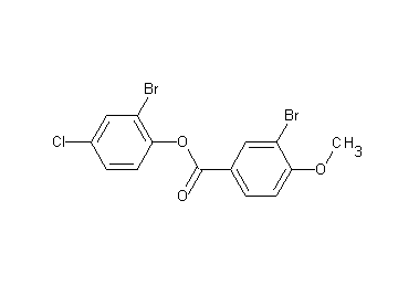 2-bromo-4-chlorophenyl 3-bromo-4-methoxybenzoate