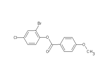 2-bromo-4-chlorophenyl 4-methoxybenzoate - Click Image to Close