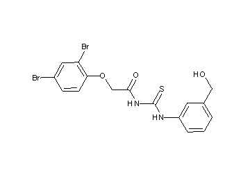 2-(2,4-dibromophenoxy)-N-({[3-(hydroxymethyl)phenyl]amino}carbonothioyl)acetamide