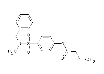 N-(4-{[benzyl(methyl)amino]sulfonyl}phenyl)butanamide - Click Image to Close