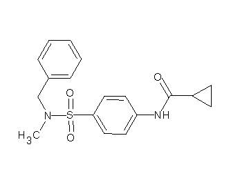 N-(4-{[benzyl(methyl)amino]sulfonyl}phenyl)cyclopropanecarboxamide