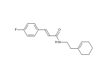 N-[2-(1-cyclohexen-1-yl)ethyl]-3-(4-fluorophenyl)acrylamide