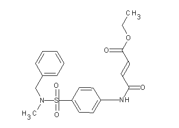 ethyl 4-[(4-{[benzyl(methyl)amino]sulfonyl}phenyl)amino]-4-oxo-2-butenoate