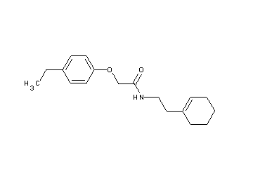 N-[2-(1-cyclohexen-1-yl)ethyl]-2-(4-ethylphenoxy)acetamide