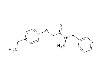 N-benzyl-2-(4-ethylphenoxy)-N-methylacetamide