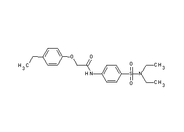 N-{4-[(diethylamino)sulfonyl]phenyl}-2-(4-ethylphenoxy)acetamide