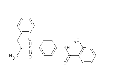 N-(4-{[benzyl(methyl)amino]sulfonyl}phenyl)-2-methylbenzamide - Click Image to Close