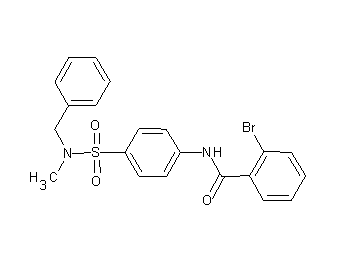 N-(4-{[benzyl(methyl)amino]sulfonyl}phenyl)-2-bromobenzamide