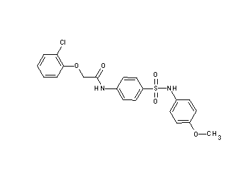 2-(2-chlorophenoxy)-N-(4-{[(4-methoxyphenyl)amino]sulfonyl}phenyl)acetamide