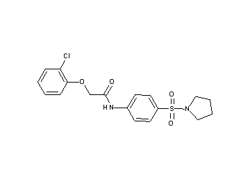 2-(2-chlorophenoxy)-N-[4-(1-pyrrolidinylsulfonyl)phenyl]acetamide