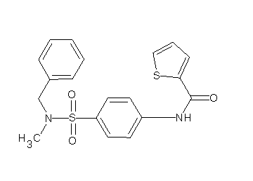 N-(4-{[benzyl(methyl)amino]sulfonyl}phenyl)-2-thiophenecarboxamide - Click Image to Close