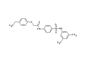 N-(4-{[(3,5-dimethylphenyl)amino]sulfonyl}phenyl)-2-(4-ethylphenoxy)acetamide