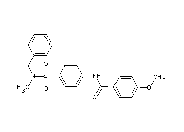 N-(4-{[benzyl(methyl)amino]sulfonyl}phenyl)-4-methoxybenzamide