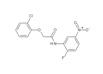 2-(2-chlorophenoxy)-N-(2-fluoro-5-nitrophenyl)acetamide