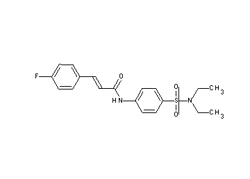 N-{4-[(diethylamino)sulfonyl]phenyl}-3-(4-fluorophenyl)acrylamide
