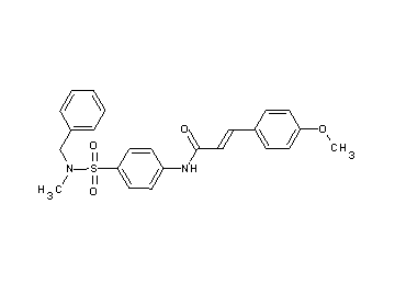 N-(4-{[benzyl(methyl)amino]sulfonyl}phenyl)-3-(4-methoxyphenyl)acrylamide - Click Image to Close
