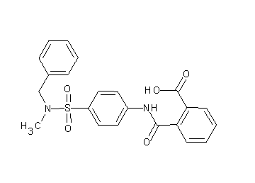2-{[(4-{[benzyl(methyl)amino]sulfonyl}phenyl)amino]carbonyl}benzoic acid