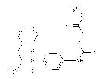 methyl 4-[(4-{[benzyl(methyl)amino]sulfonyl}phenyl)amino]-4-oxobutanoate