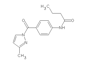 N-{4-[(3-methyl-1H-pyrazol-1-yl)carbonyl]phenyl}butanamide
