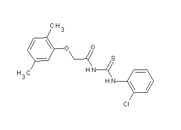 N-{[(2-chlorophenyl)amino]carbonothioyl}-2-(2,5-dimethylphenoxy)acetamide