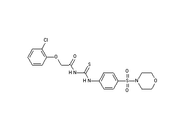 2-(2-chlorophenoxy)-N-({[4-(4-morpholinylsulfonyl)phenyl]amino}carbonothioyl)acetamide