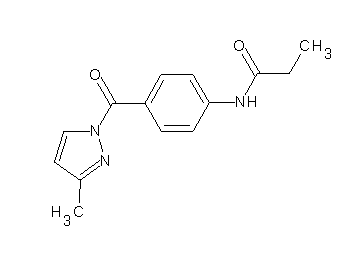 N-{4-[(3-methyl-1H-pyrazol-1-yl)carbonyl]phenyl}propanamide