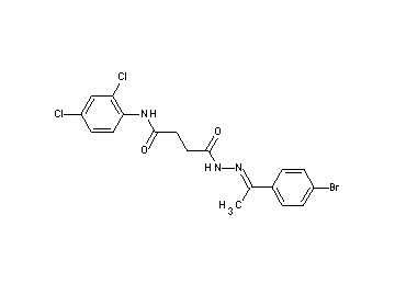 4-{2-[1-(4-bromophenyl)ethylidene]hydrazino}-N-(2,4-dichlorophenyl)-4-oxobutanamide