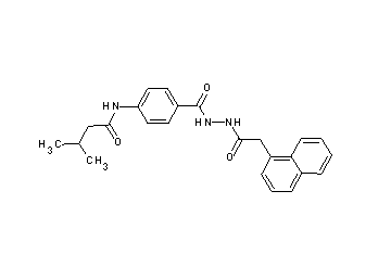 3-methyl-N-(4-{[2-(1-naphthylacetyl)hydrazino]carbonyl}phenyl)butanamide