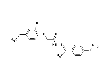 2-(2-bromo-4-ethylphenoxy)-N'-[1-(4-methoxyphenyl)ethylidene]acetohydrazide