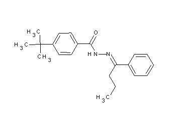 4-tert-butyl-N'-(1-phenylbutylidene)benzohydrazide