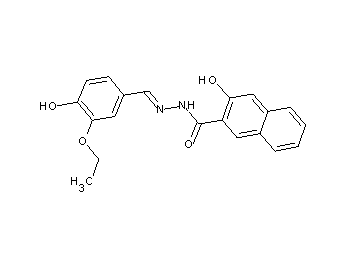 N'-(3-ethoxy-4-hydroxybenzylidene)-3-hydroxy-2-naphthohydrazide
