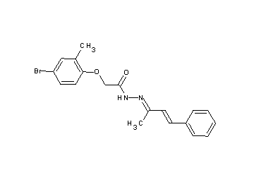 2-(4-bromo-2-methylphenoxy)-N'-(1-methyl-3-phenyl-2-propen-1-ylidene)acetohydrazide