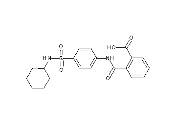 2-[({4-[(cyclohexylamino)sulfonyl]phenyl}amino)carbonyl]benzoic acid