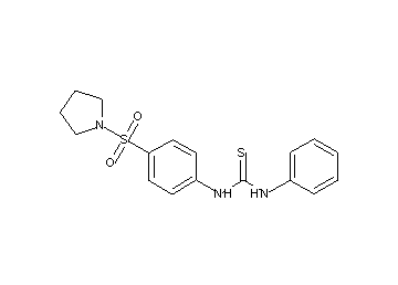 N-phenyl-N'-[4-(1-pyrrolidinylsulfonyl)phenyl]thiourea