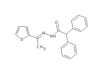 2,2-diphenyl-N'-[1-(2-thienyl)ethylidene]acetohydrazide