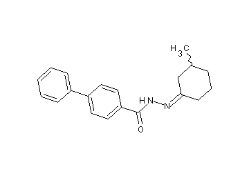 N'-(3-methylcyclohexylidene)-4-biphenylcarbohydrazide - Click Image to Close