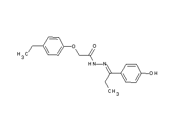 2-(4-ethylphenoxy)-N'-[1-(4-hydroxyphenyl)propylidene]acetohydrazide