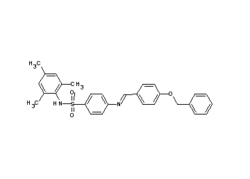 4-{[4-(benzyloxy)benzylidene]amino}-N-mesitylbenzenesulfonamide