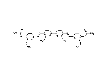 (3,3'-dimethyl-4,4'-biphenyldiyl)bis(nitrilomethylylidene-2-methoxy-4,1-phenylene) diacetate