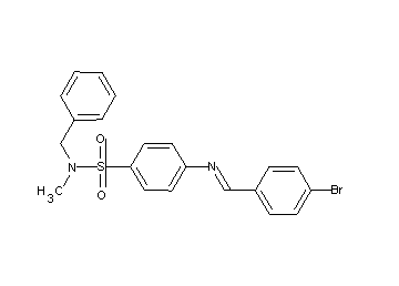 N-benzyl-4-[(4-bromobenzylidene)amino]-N-methylbenzenesulfonamide