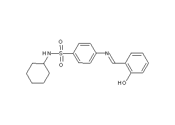 N-cyclohexyl-4-[(2-hydroxybenzylidene)amino]benzenesulfonamide