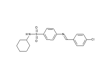 4-[(4-chlorobenzylidene)amino]-N-cyclohexylbenzenesulfonamide - Click Image to Close