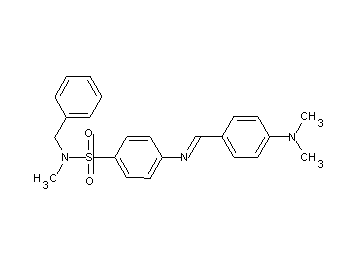 N-benzyl-4-{[4-(dimethylamino)benzylidene]amino}-N-methylbenzenesulfonamide