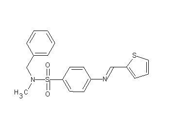 N-benzyl-N-methyl-4-[(2-thienylmethylene)amino]benzenesulfonamide