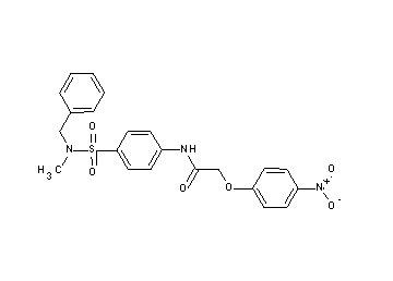 N-(4-{[benzyl(methyl)amino]sulfonyl}phenyl)-2-(4-nitrophenoxy)acetamide