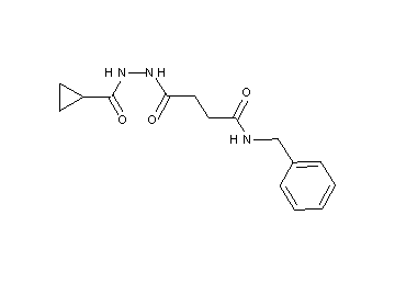 N-benzyl-4-[2-(cyclopropylcarbonyl)hydrazino]-4-oxobutanamide