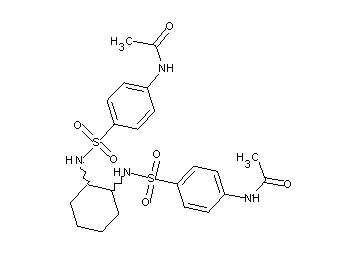 N,N'-[1,2-cyclohexanediylbis(iminosulfonyl-4,1-phenylene)]diacetamide